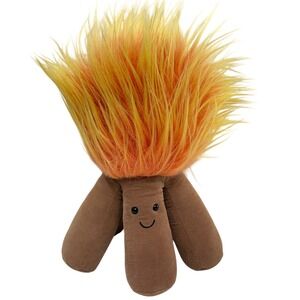 Jellycat Amuseables Campfire Plush Stuffed Toy Orange‎ Yellow Fluffy Retired NEW